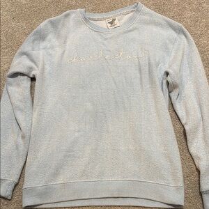 Charleston Light Blue crewneck sweatshirt with long sleeves and soft fabric
